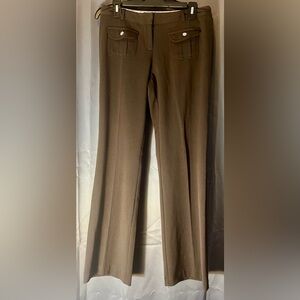 2bclothing straight leg cut, mid rise waist, work pants Sz:9 brown